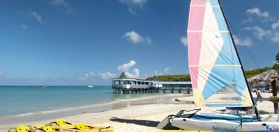 The beach at the Halcyon Cove by Rex, Antigua