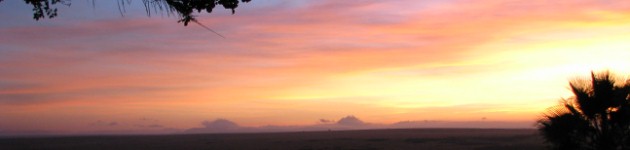Sunset over the Masai Mara