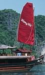 Holiday excursions in Vietnam - Traditional Junk, Halong Bay