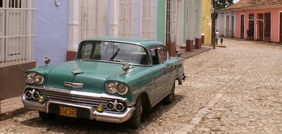 Classic car in Trinidad, Central Cuba