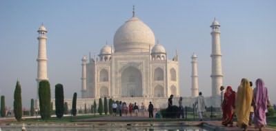 The Taj Mahal at Agra - see it on the Taj Tour