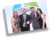 Darren & Mark from Escape Worldwide winning 'Best Increase in Sales' at The Global Travel Group Conference, with TGTG's Commercial Director Cherie Richards and TGTG Business Development Manager Carly Charteris