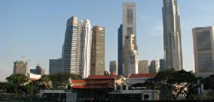 Holidays to Singapore with Escape Worldwide - Singapore Cricket Club and city centre skyline