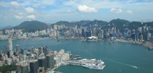 Holidays to Hong Kong and Macau with Escape Worldwide - Victoria Harbour from the observation deck at the KCC 