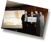 Darren & Mark from Escapeworldwide winnign 'Specialist Agent of the Year' with Kuoni's Managing Director Derek Jones and Head of Sales Amanda Darrington