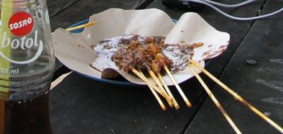 Traditional Malay Satay with peanut sauce