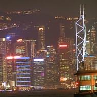 Holidays to Hong Kong - Hong Kong island at night