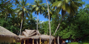 The stunning beach at Biyadhoo Biyadhoo Island