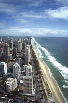 Holidays to Australia with Escape Worldwide - Surfers Paradise Gold Coast (copyright Tourism Australia)
