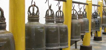 Holidays to Chiang Mai with Escape Worldwide - bells at Wat Suthep temple